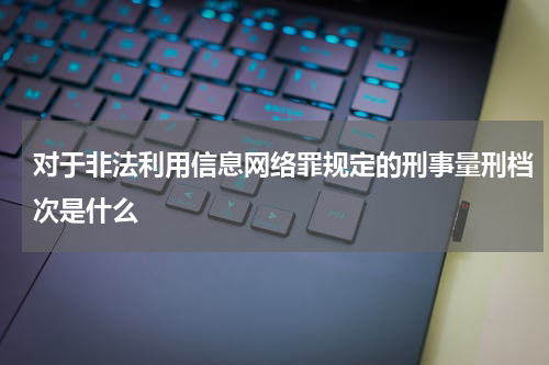 对于非法利用信息网络罪规定的刑事量刑档次是什么