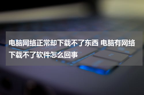 电脑网络正常却下载不了东西 电脑有网络下载不了软件怎么回事