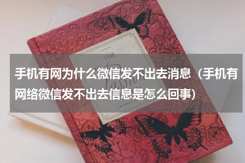 手机有网为什么微信发不出去消息（手机有网络微信发不出去信息是怎么回事）