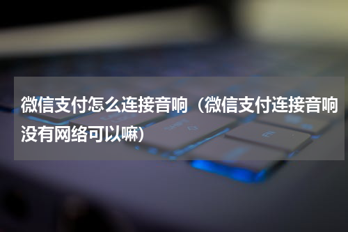 微信支付怎么连接音响（微信支付连接音响没有网络可以嘛）