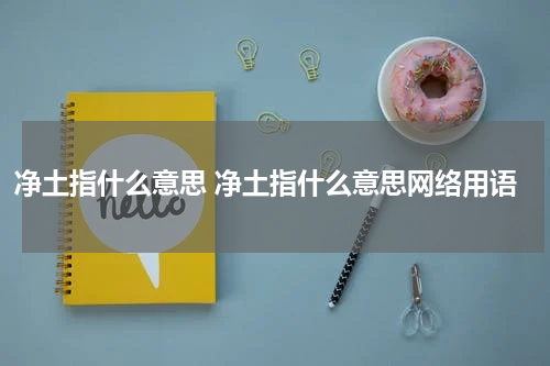 净土指什么意思 净土指什么意思网络用语