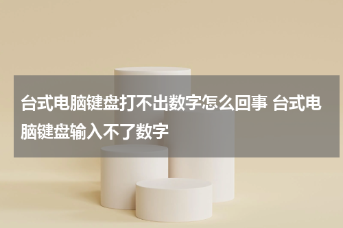台式电脑键盘打不出数字怎么回事 台式电脑键盘输入不了数字