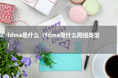 fdma是什么（fdma是什么网络类型）