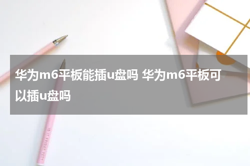 华为m6平板能插u盘吗 华为m6平板可以插u盘吗