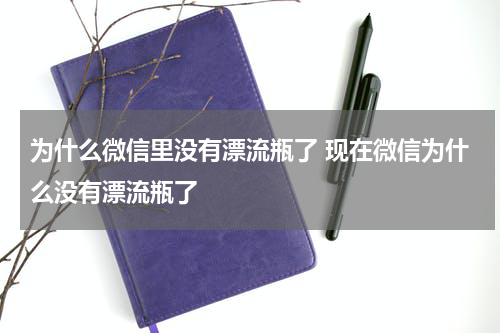 为什么微信里没有漂流瓶了 现在微信为什么没有漂流瓶了
