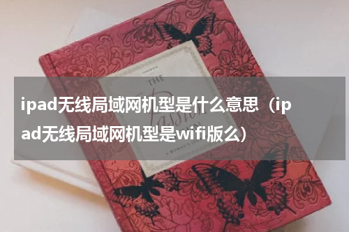 ipad无线局域网机型是什么意思（ipad无线局域网机型是wifi版么）