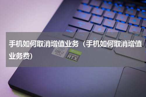 手机如何取消增值业务（手机如何取消增值业务费）