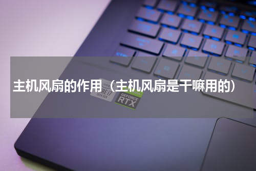 主机风扇的作用（主机风扇是干嘛用的）