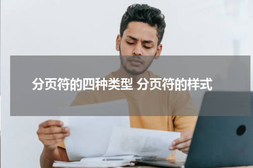 分页符的四种类型 分页符的样式