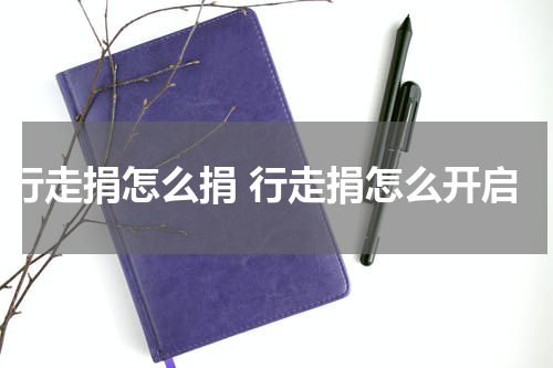 行走捐怎么捐 行走捐怎么开启
