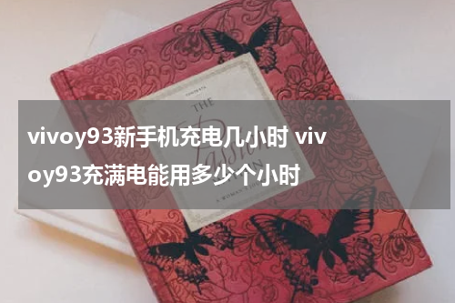 vivoy93新手机充电几小时 vivoy93充满电能用多少个小时