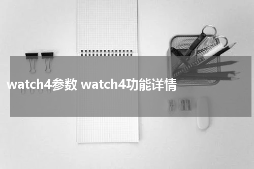 watch4参数 watch4功能详情