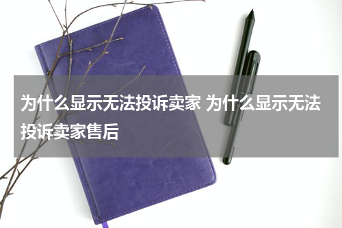 为什么显示无法投诉卖家 为什么显示无法投诉卖家售后