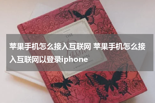苹果手机怎么接入互联网 苹果手机怎么接入互联网以登录iphone