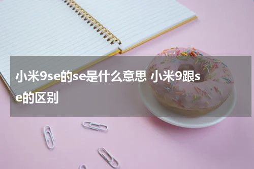 小米9se的se是什么意思 小米9跟se的区别