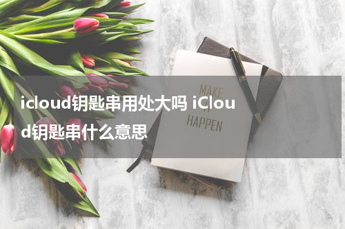 icloud钥匙串用处大吗 iCloud钥匙串什么意思