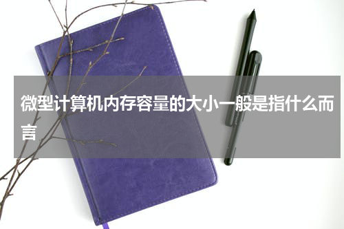 微型计算机内存容量的大小一般是指什么而言