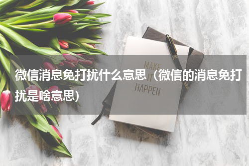 微信消息免打扰什么意思（微信的消息免打扰是啥意思）