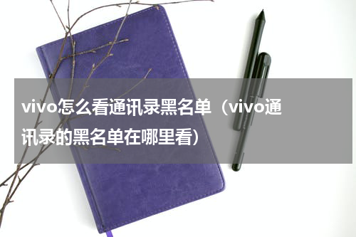 vivo怎么看通讯录黑名单（vivo通讯录的黑名单在哪里看）