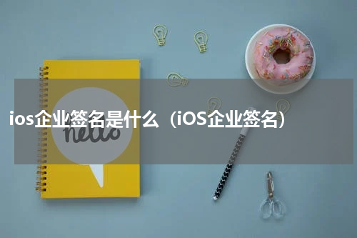 ios企业签名是什么（iOS企业签名）