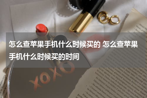 怎么查苹果手机什么时候买的 怎么查苹果手机什么时候买的时间
