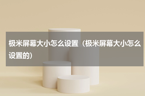 极米屏幕大小怎么设置（极米屏幕大小怎么设置的）