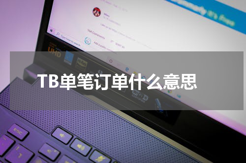 TB单笔订单什么意思