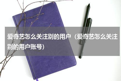 爱奇艺怎么关注别的用户（爱奇艺怎么关注别的用户账号）