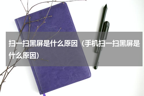 扫一扫黑屏是什么原因（手机扫一扫黑屏是什么原因）