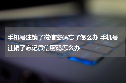 手机号注销了微信密码忘了怎么办 手机号注销了忘记微信密码怎么办