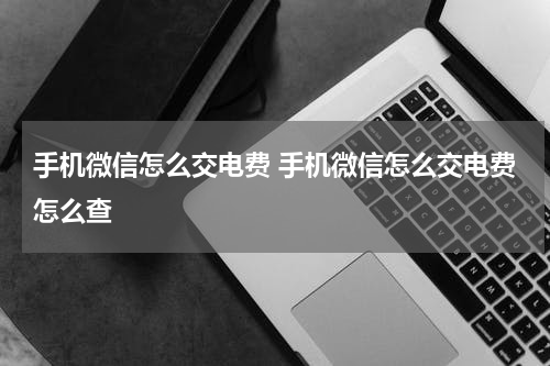 手机微信怎么交电费 手机微信怎么交电费怎么查