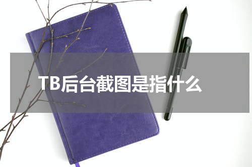 TB后台截图是指什么