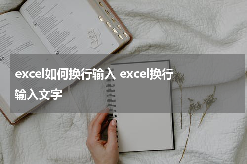 excel如何换行输入 excel换行输入文字