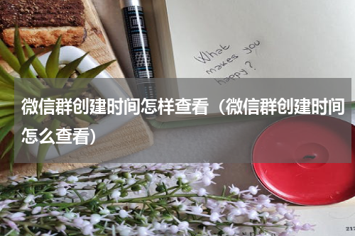 微信群创建时间怎样查看（微信群创建时间怎么查看）