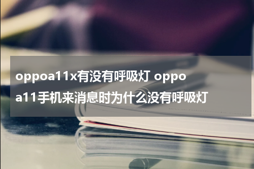 oppoa11x有没有呼吸灯 oppoa11手机来消息时为什么没有呼吸灯