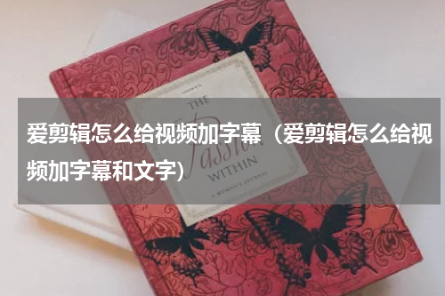 爱剪辑怎么给视频加字幕（爱剪辑怎么给视频加字幕和文字）