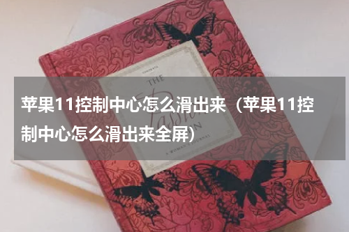 苹果11控制中心怎么滑出来（苹果11控制中心怎么滑出来全屏）