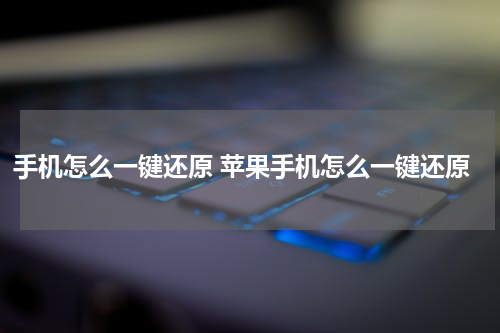 手机怎么一键还原 苹果手机怎么一键还原
