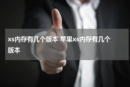 xs内存有几个版本 苹果xs内存有几个版本