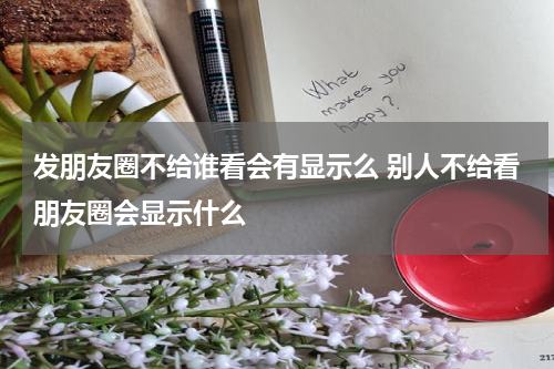 发朋友圈不给谁看会有显示么 别人不给看朋友圈会显示什么