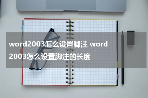 word2003怎么设置脚注 word2003怎么设置脚注的长度