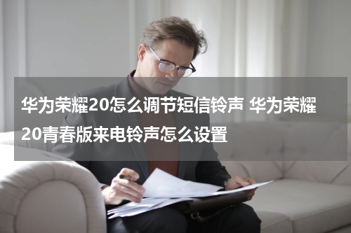 华为荣耀20怎么调节短信铃声 华为荣耀20青春版来电铃声怎么设置