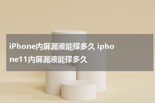 iPhone内屏漏液能撑多久 iphone11内屏漏液能撑多久