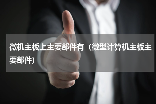 微机主板上主要部件有（微型计算机主板主要部件）
