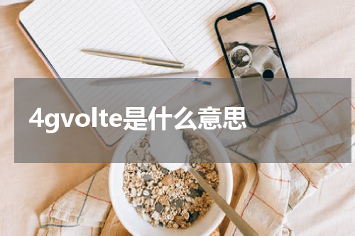 4gvolte是什么意思