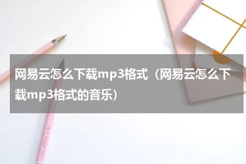 网易云怎么下载mp3格式（网易云怎么下载mp3格式的音乐）