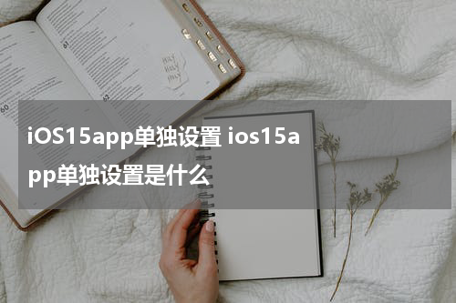 iOS15app单独设置 ios15app单独设置是什么