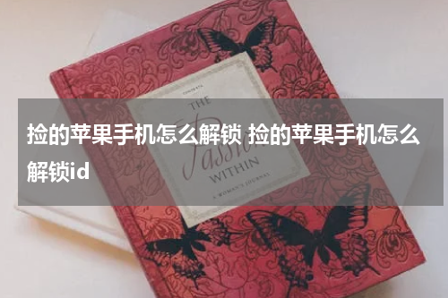 捡的苹果手机怎么解锁 捡的苹果手机怎么解锁id