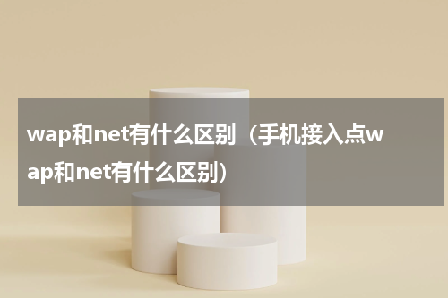 wap和net有什么区别（手机接入点wap和net有什么区别）