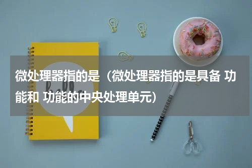 微处理器指的是（微处理器指的是具备 功能和 功能的中央处理单元）